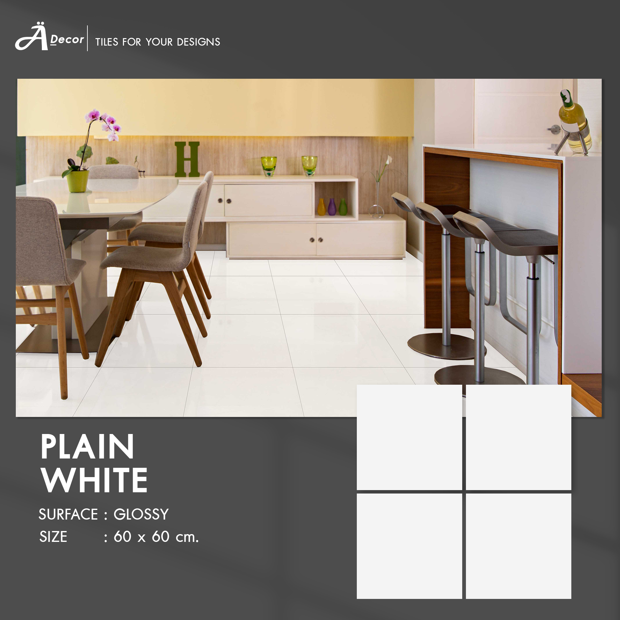 กระเบื้องพอร์ซเลน สี PLAIN WHITE 60x60 cm. product_other1_image